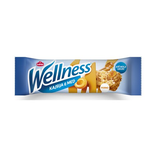 Wellness Žitni bar med kajsija 23g Slike