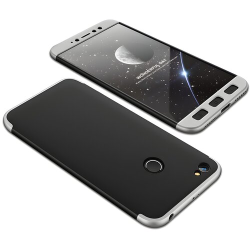 GKK Zaštitna futrola 360 - Prednji i stražnji poklopac cijelog mobitela za Xiaomi Redmi Note 5A Prime - Srebrna Cene