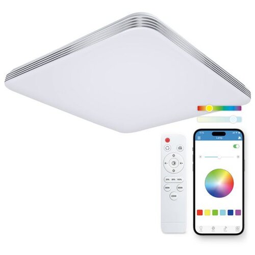 Ksix Twilight SmartLED stropna svjetiljka, RGBIC + CCT, 47,5 cm, 7.700 lm, 70 W Cijene