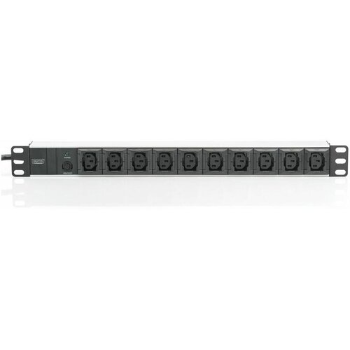 Digitus Socket strip with aluminum profile, 10-way, 2 m supply cable IEC C14 plug Slike