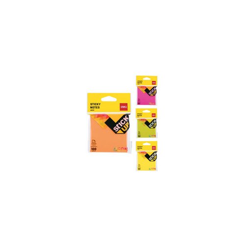 Deli STIKER BLOK NEON 76*76mm MIX BOJE EA02302 - 100LISTA Cene