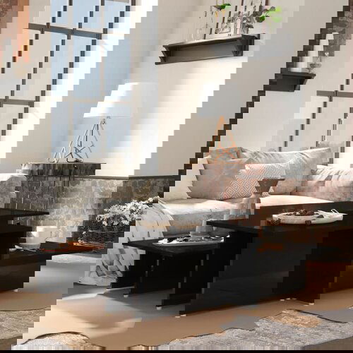 vidaXL stolići za kavu 2 kom sjajni crni 111,5x50x33 konstruirano drvo Cijene