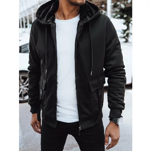 DStreet Men's insulated zipper sweatshirt black