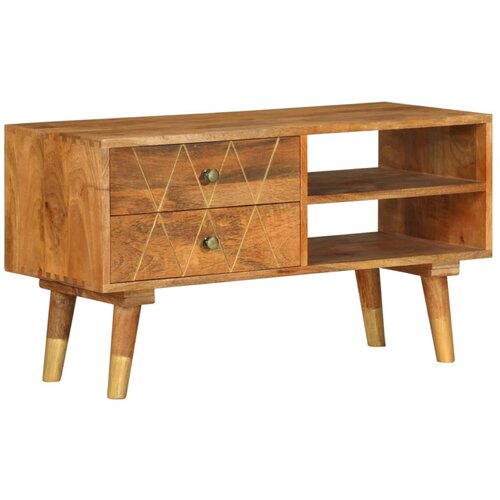 Furnova TV omarica 85x35x47 cm trden mangov les, (21924724) Slike