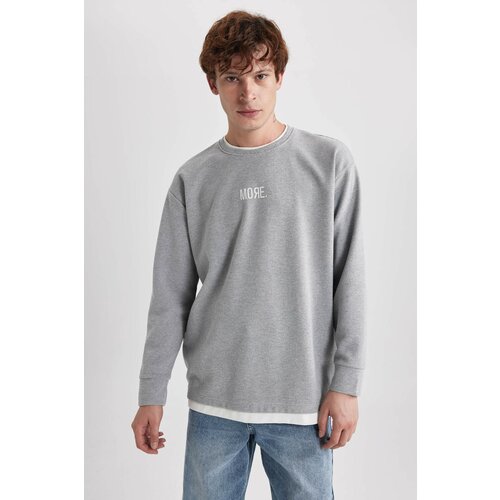 Defacto Oversize Fit Printed Long Sleeve Sweatshirt Slike