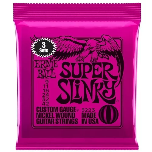 Ernie Ball 3223 Super Slinky 3-Pack