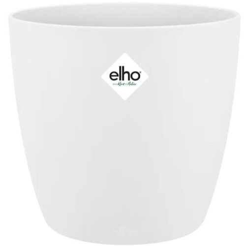 ELHO brussels Okrugla tegla za biljke (Vanjska dimenzija (ø x V): 14 x 13 cm, Bijele boje, Sjaj) Cijene