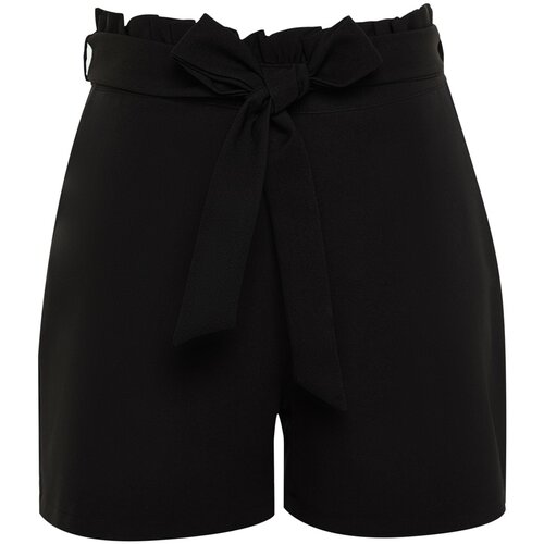 Trendyol Curve Plus Size Shorts & Bermuda - Black - Normal Waist Cene