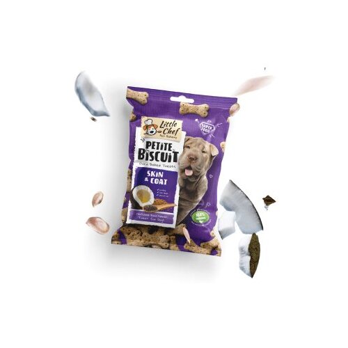 Little Chef Pet Bakery petit Biskvit za pse - Koža i krzno 30g Cene