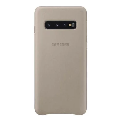 Samsung original usnjen ovitek EF-VG973LJE za Galaxy S10 G973 - siva zaščita zadnjega dela