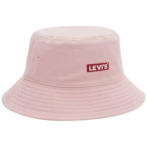 Levi's Kape s šiltom BUCKET HAT BABY TAB LOG Rožnata