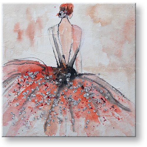  Naslikana slika na platnu ženska 1-delna CFAZH6233E1 - 60x60 cm () Slike