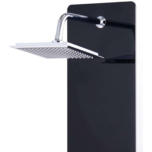 VidaXL Panel za tu&amp;scaron;iranje od stakla 25 x 44,6 x 130 cm crni Slike