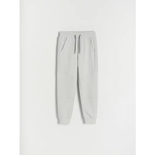 Reserved - Jogger hlače od sportskog žerseja - light grey