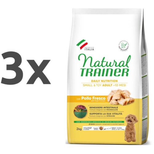 Natural trainer Daily Nutrition Adult Mini - sveži pi&scaron;čanec 3 x 2 kg Cene