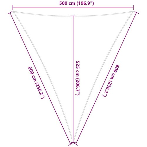  Jedrilica za sunčevu sjenu na otvorenom 5 x 6 x 6 m - Svijetlosiva i bijela 5 x 6 x 6 m Slike