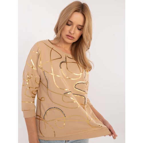 Calimera Blouse-CLM-BZ-1257.71-camel Slike