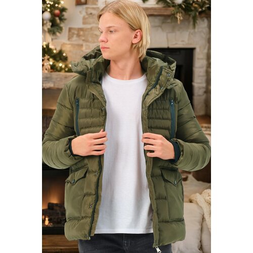 Dewberry M8657 MEN'S COAT-PLAIN KHAKI Cene