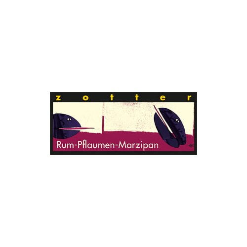 Zotter Schokoladen Rum -slive-marcipan Slike