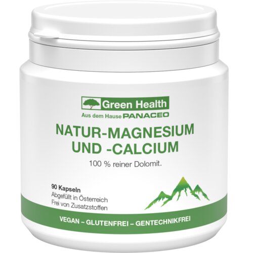 Green Health Natural Magnesium and Calcium - 90 kaps. Slike