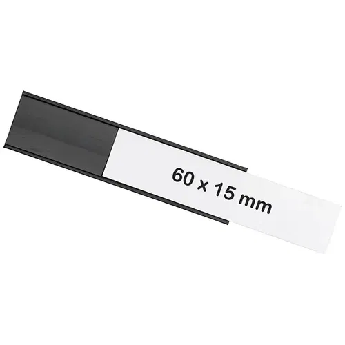 magnetoplan U-profil magnetoflex®, DE 30 kosov, VxŠ 15 x 60 mm, črn