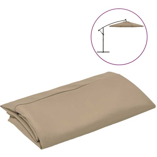  Zamjenska tkanina za konzolni suncobran boje taupe 350 cm Slike
