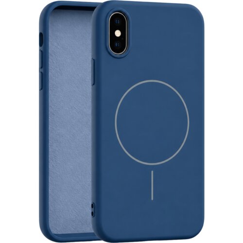 Apple velvet touch magsafe maska za iphone x/xs &ndash; plava Cene