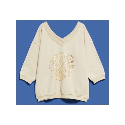 Moodo WOMEN&amp;#039;S SWEATSHIRT L-BL-4009 LBEIGE Slike