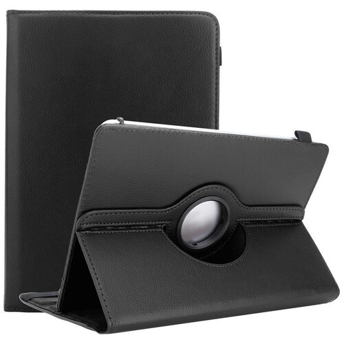  združljiv s kindle v črni barvi - 360 stopinj faux leather protective cover z funkcijo stojala in elastičnim pasom, (20615403) Cene