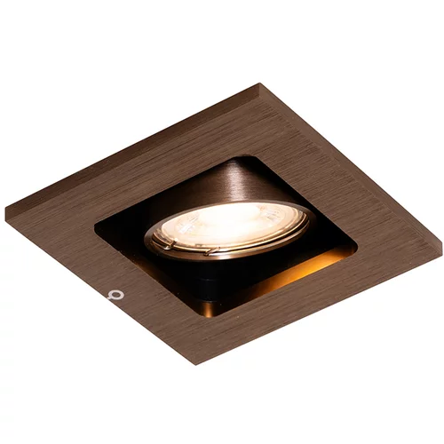 QAZQA Moderni vgradni reflektor temno bronz nastavljiv - Qure