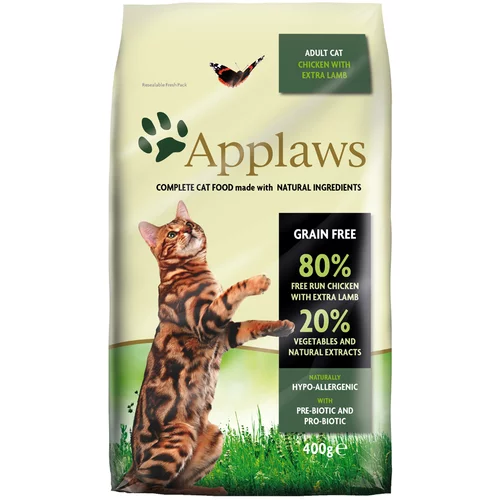 Applaws Adult piščanec z jagnjetino - Varčno pakiranje: 2 x 400 g