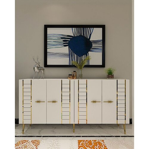 Hanah home konzolni sto Imre, 150x75x35 cm, Beli Cene
