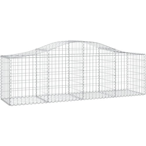  Gabionska ko&amp;scaron;ara s lukom 200x50x60/80 cm pocinčano željezo Slike