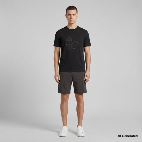 Armani Exchange Majice &amp;amp; Polo majice T-Shirt Črna Slike
