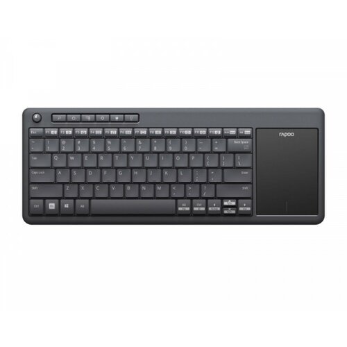 Rapoo K2600 Wireless Multimedia US tastatura crna Slike