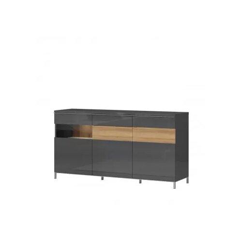 Jela Jagodina Komoda ONYX K170-3KS1F/ON antracit-orah Slike