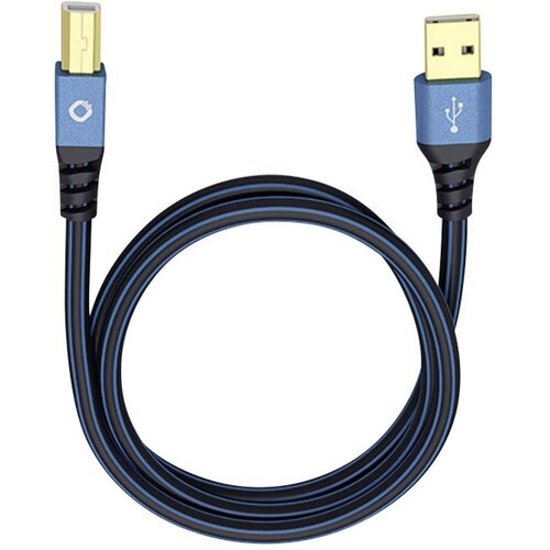 Oehlbach USB 2.0 [1x moški konektor USB 2.0 tipa A - 1x moški konektor USB 2.0 tipa B] 1.00 m modra pozlačeni konektorji USB Plus B, (20415846) Cene