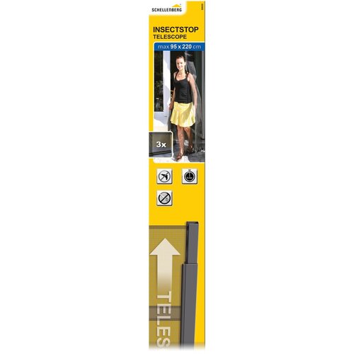 SCHELLENBERG Teleskopska zavjesa za za&amp;scaron;titu od kukaca (&amp;Scaron; x V: 70 x 220 cm, Antracit, Plastika ojačana staklenim vlaknima (GfK)) Slike