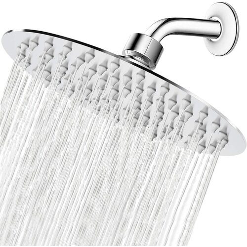 Dardanar Recent Rain Shower Head, Slim Design - Supercharged, Awesome Experience, High Flow Stainless Steel Rain Shower Head (8 Inch, Chrome), (21062439) Cene