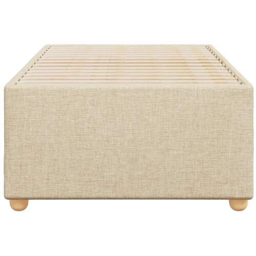  Okvir za krevet bez madraca krem 90x200cm od tkanine Slike