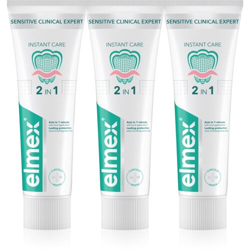 Elmex Sensitive Clinical Expert zobna pasta za občutljive zobe 3x75 ml Slike