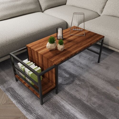 Hanah home stočić za dnevnu sobu modern L762 walnut coffee table Cene