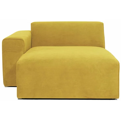 Scandic žuti baršunasti element za kauč Sting, lijevi kut