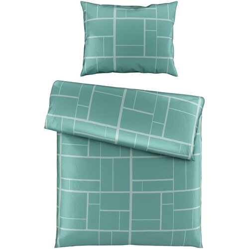 Dieter Knoll posteljnina aline 140/200 cm saten žadasto zelena Cene