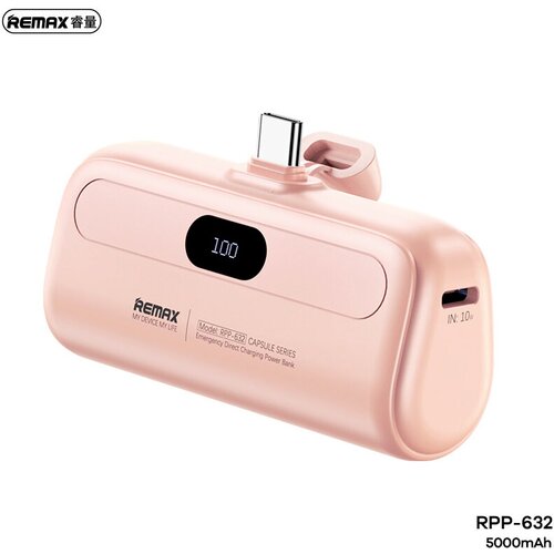  Back up baterija REMAX Capsule series RPP-632 2A Type C 5000mAh roze Cene