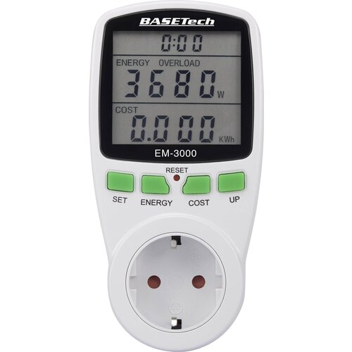 Basetech EM-3000 naprava za merjenje stroškov energijske porabe napoved stroškov, (20635845) Cene