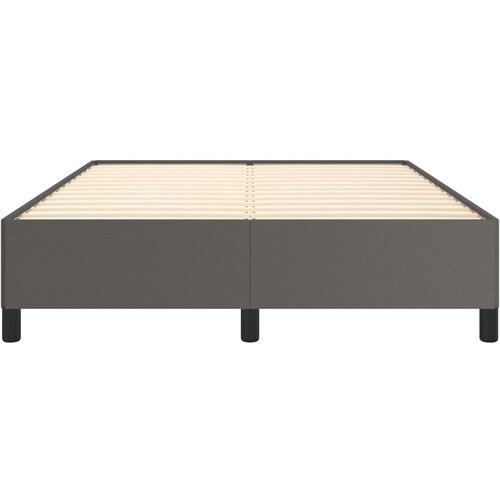  Okvir za krevet sivi 140x190 cm od umjetne kože Slike