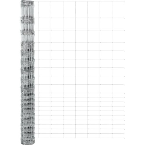 VidaXL Ograda za njivu 1,6x25 m Galvanizirani čelik Slike
