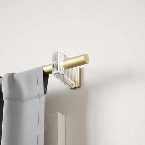 Umbra Željezna pro&amp;scaron;iriva karni&amp;scaron;a mat zlatna 107 - 305 cm Flute &amp;ndash; Slike