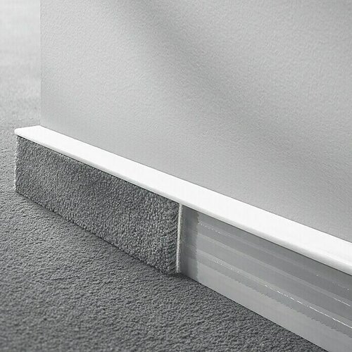 LOGOCLIC Zidna lajsna za tepih TSL (Bijele boje, 2,5 m x 16 mm x 55 mm) Cijene